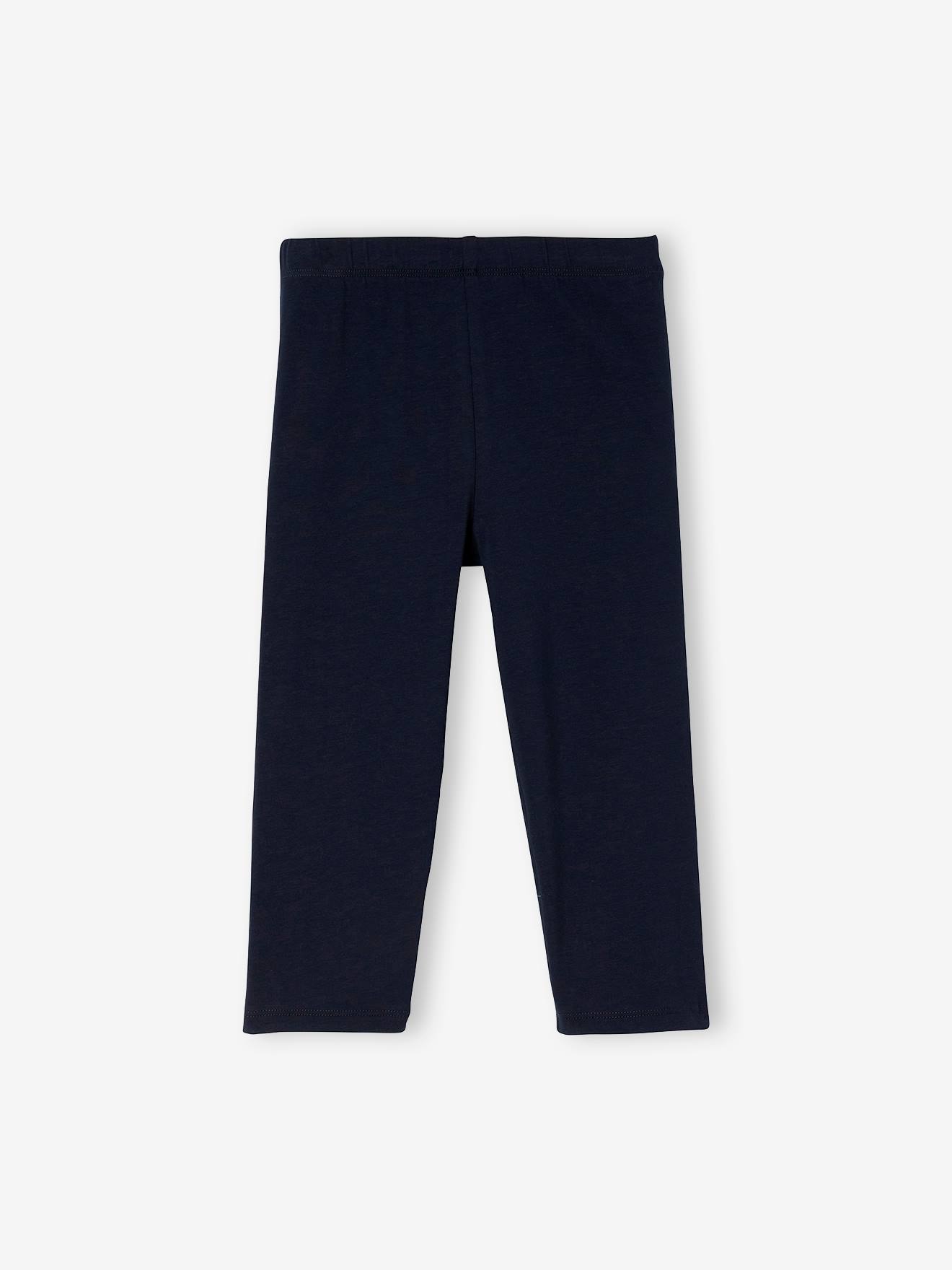 Lot de 2 leggings Basics fille mi-mollets mauve