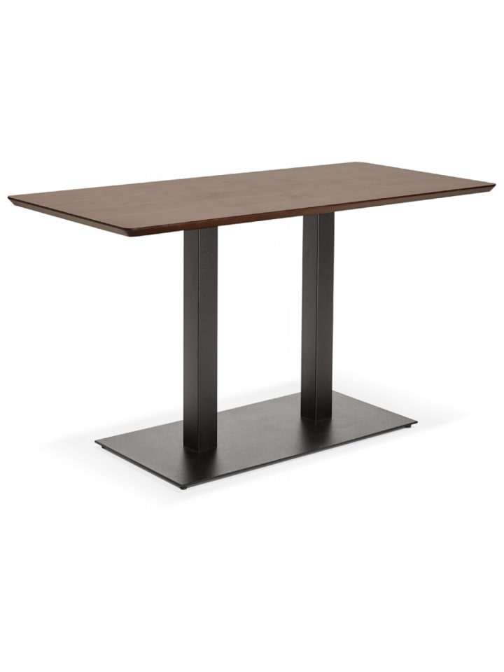 KADIMA DESIGN Esstisch Holz Metall Braun Schwarz | Modern Industrial in Braun günstig kaufen