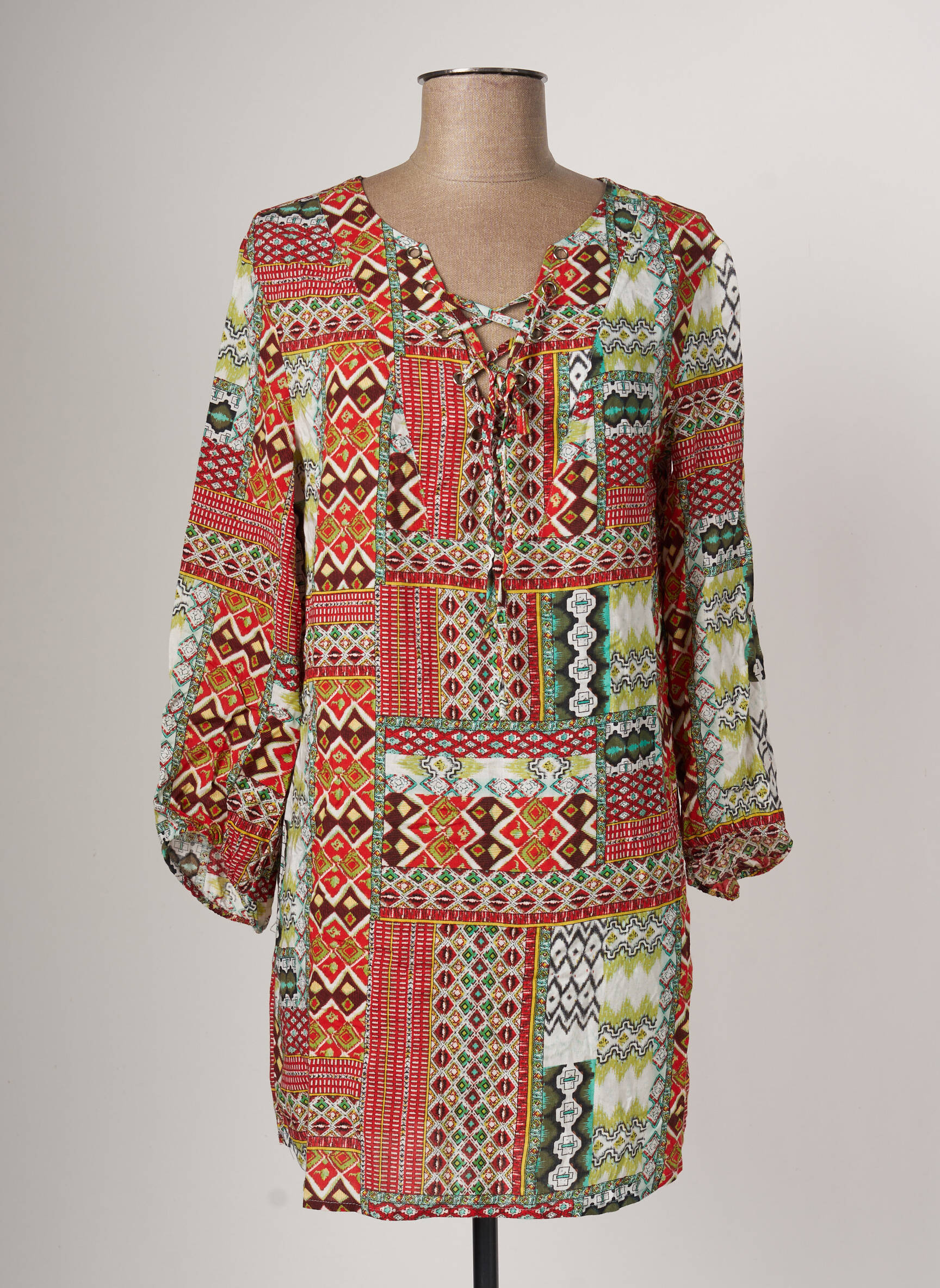 Areline Tuniquemanchelongue Femme couleur rouge
