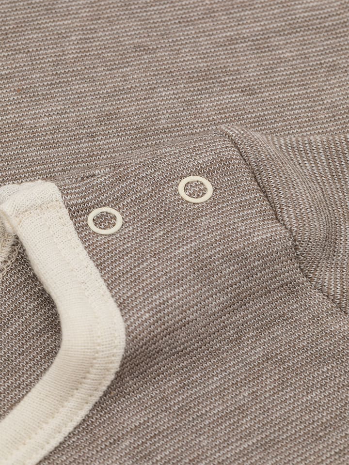comazo earth Baby Shirt mit Wolle-Seide in Nougat-Melange günstig kaufen