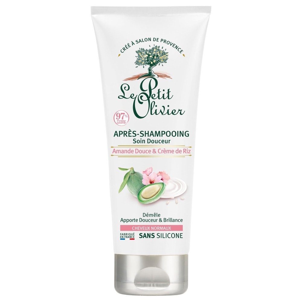 le petit olivier Après-Shampooing Soin Douceur Amande Douce & Crème de Riz Après-Shampooing - Cheveux Normaux