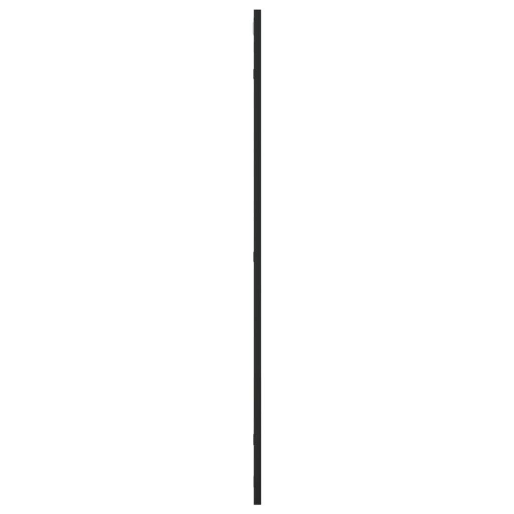 vidaXL Spiegel Wandspiegel Schwarz 60x100 cm Rechteckig Eisen (1-St)