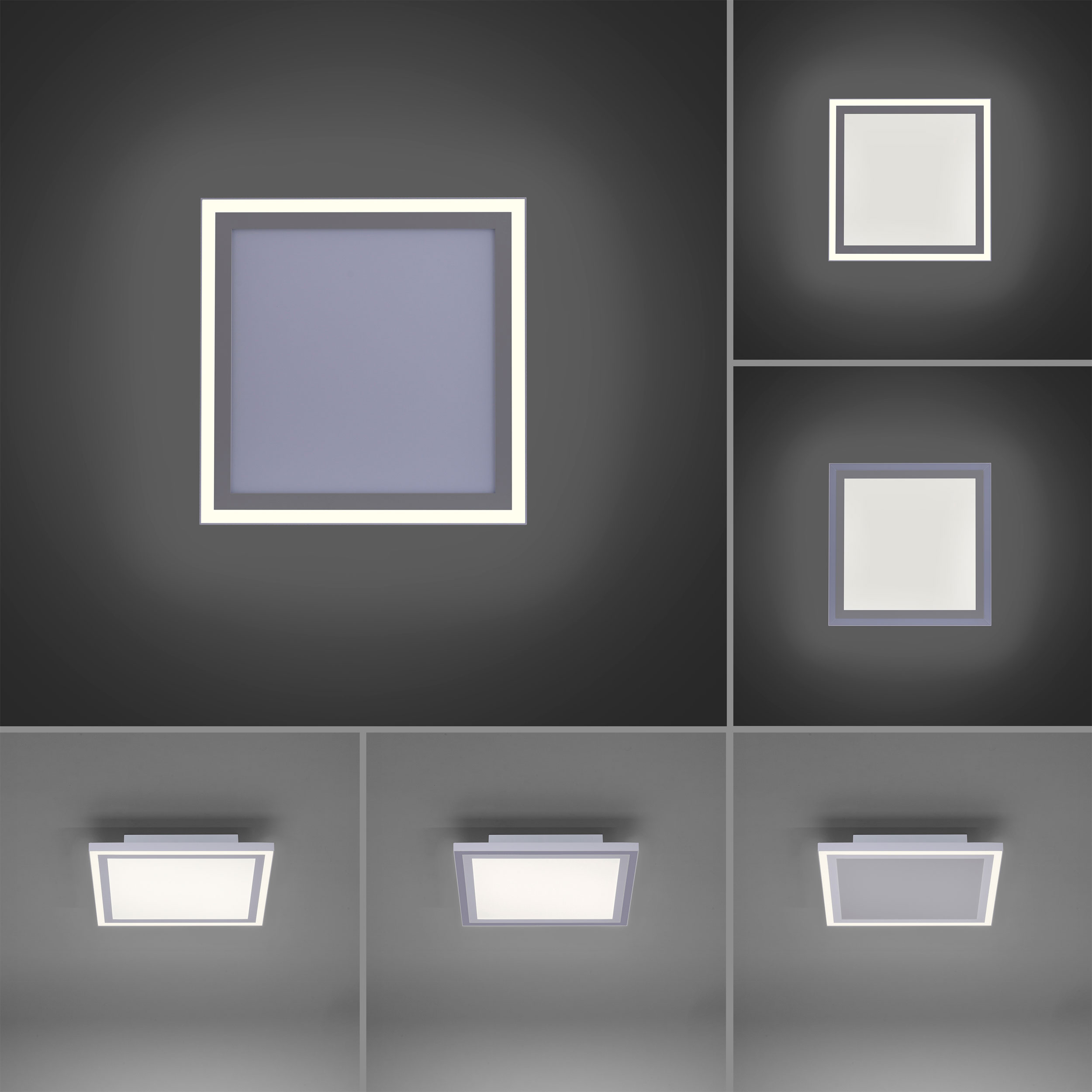 JUST LIGHT.LED-Deckenleuchte 2flg