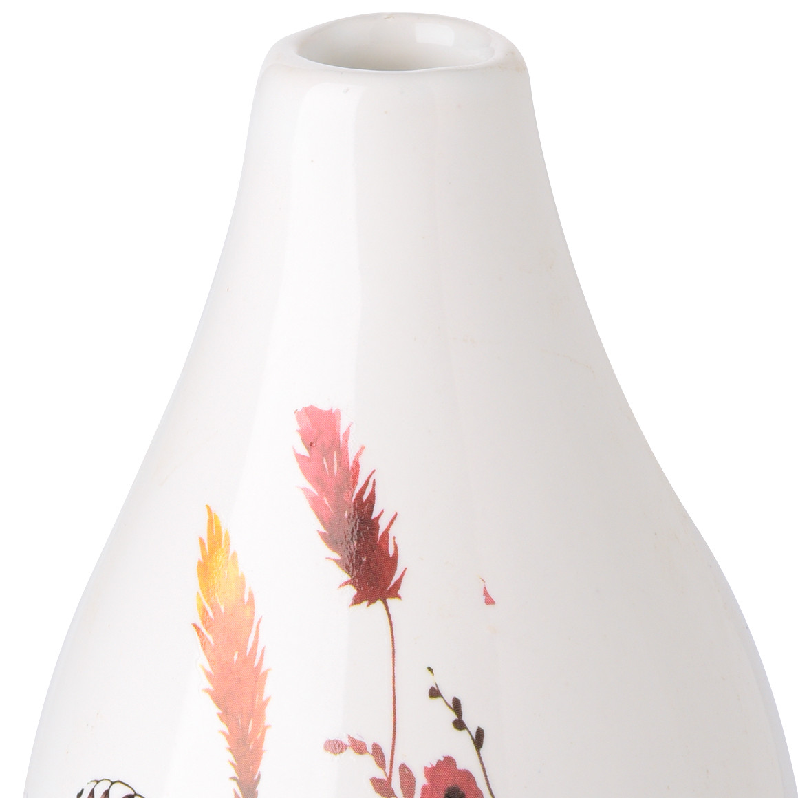 Mittelgroße Blumenvase mit Gräser-Motiv