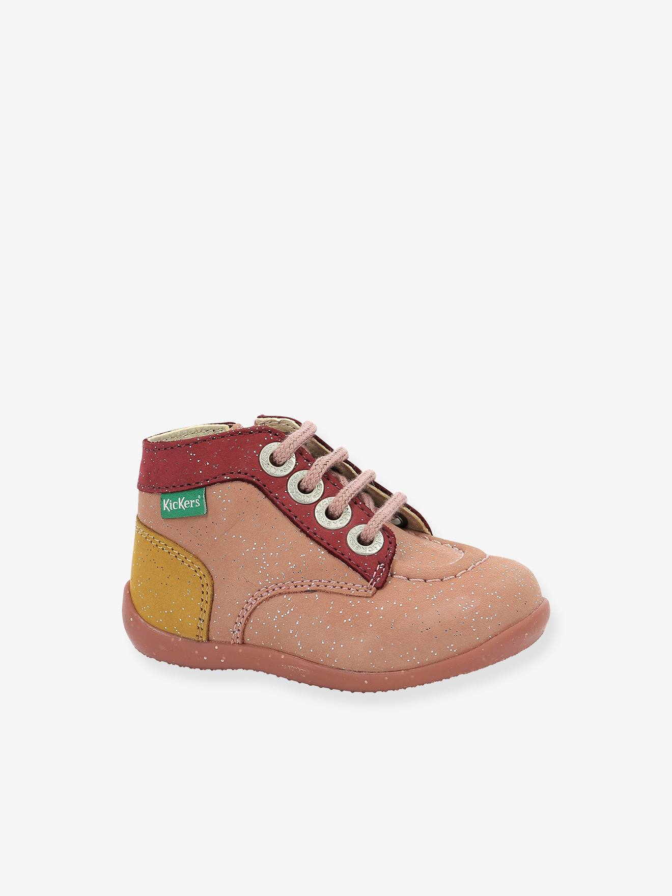 Kickers Mädchen Baby Lauflern-Boots BONZIP 2 KICKERS - rosa