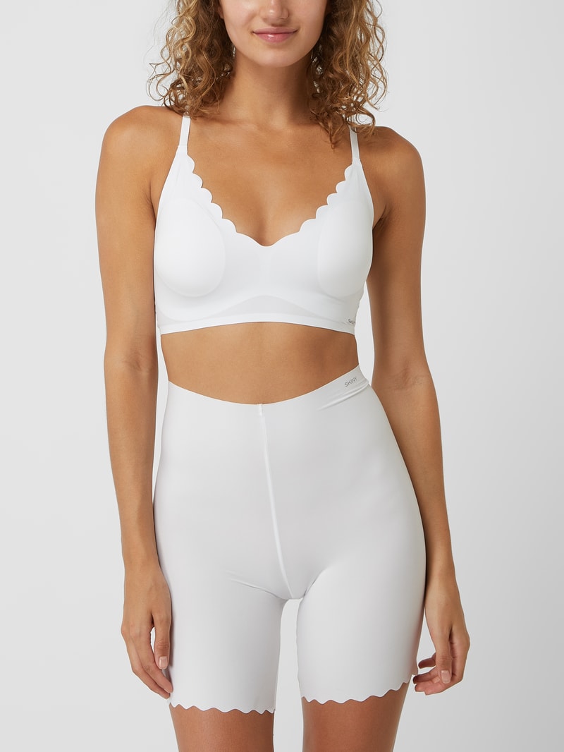 Bustier aus Mikrofaser Modell 'Micro Lovers' - wattiert in weiß