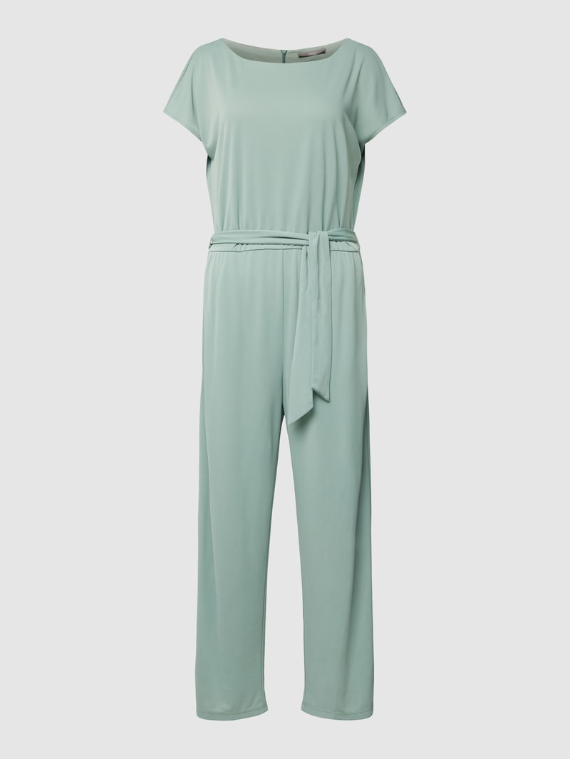 Jumpsuit mit Bindegürtel in lindgrün
