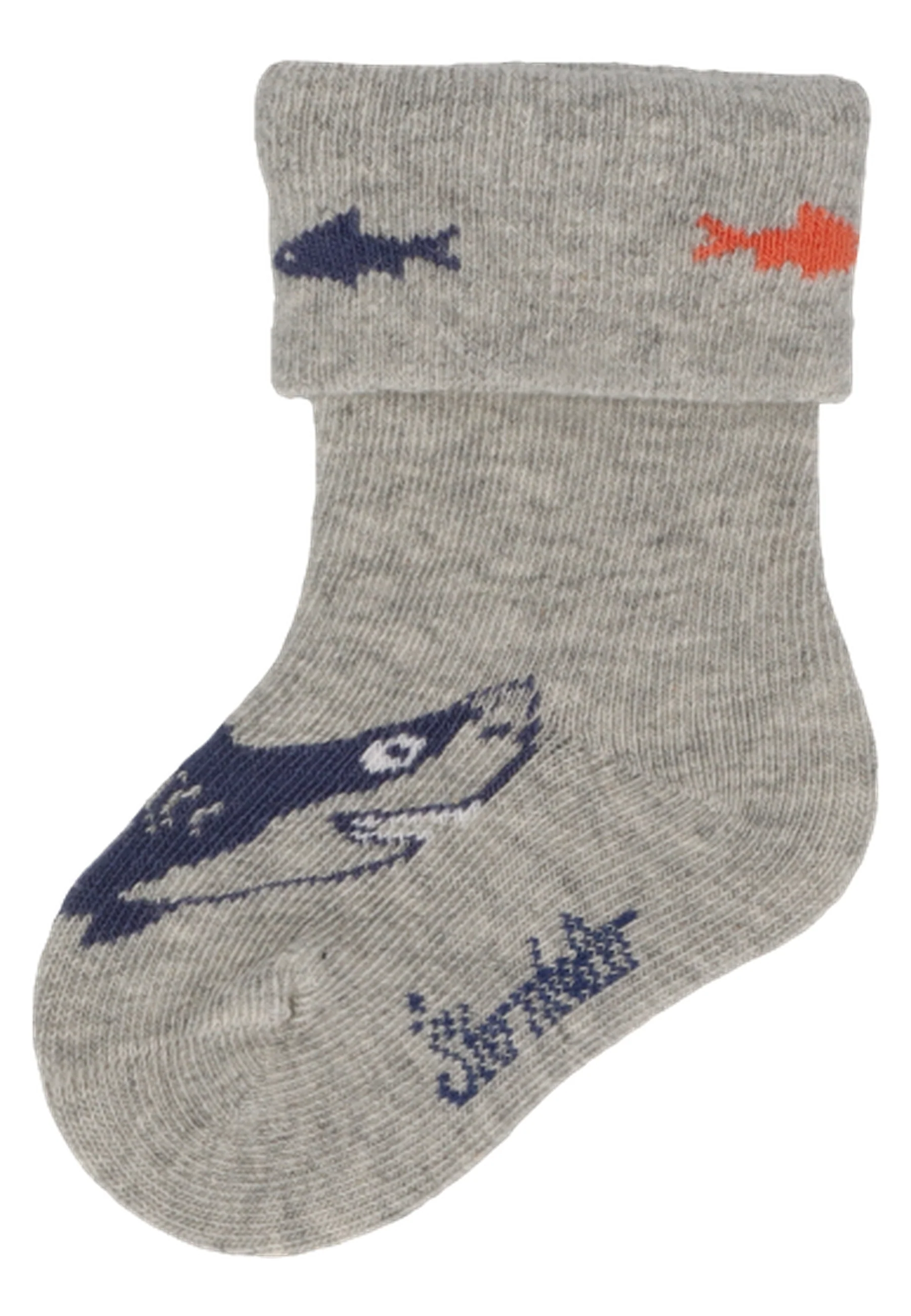 Socken im 3er Pack mit Motiv Hai in versch. Farben