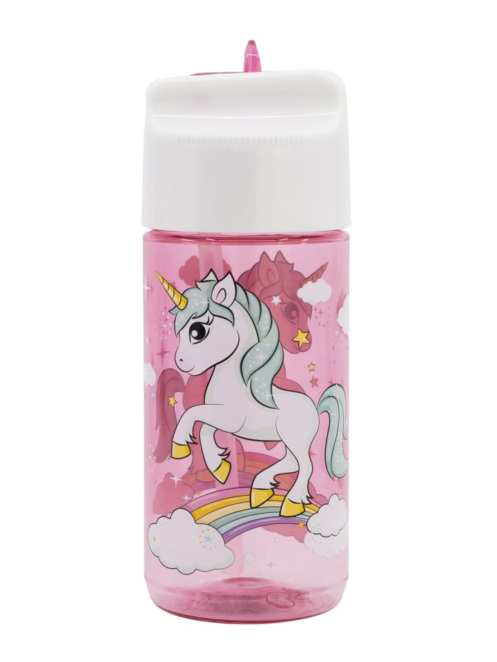 Einhorn Trinkflasche 430 ml in Rosa günstig kaufen onesize