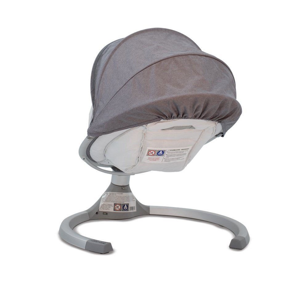 Cangaroo Babywippe Babywippe iSwing, Musikfunktion, Timer, Fernbedienung, Aluminiumrahmen