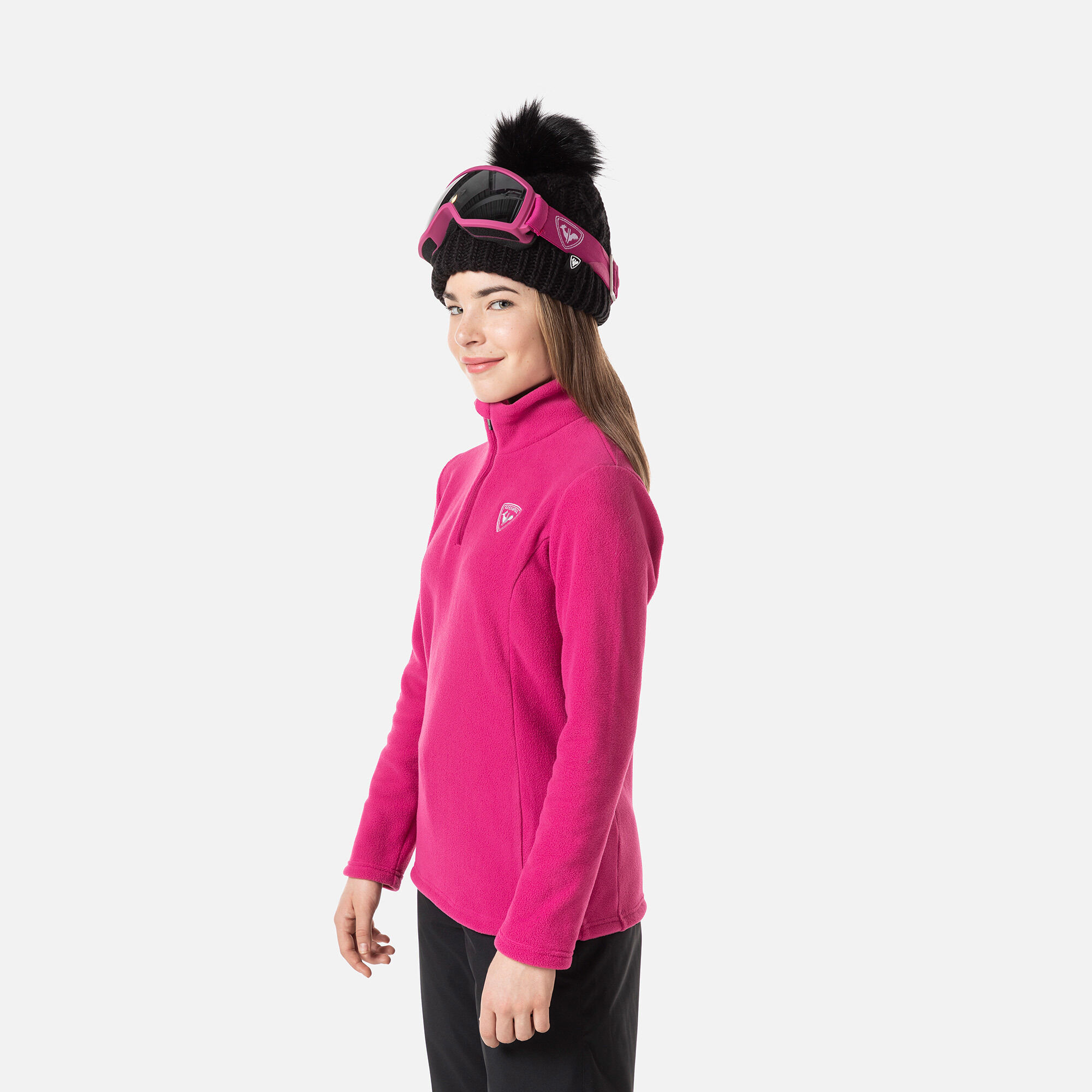 Haut en polaire demi-zip Fille