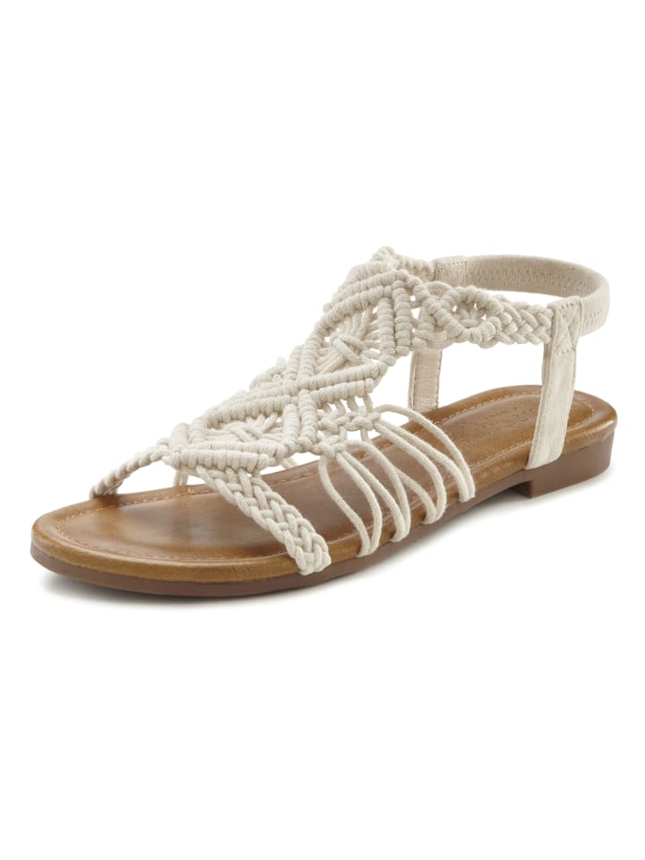 LASCANA Sandale in beige günstig kaufen