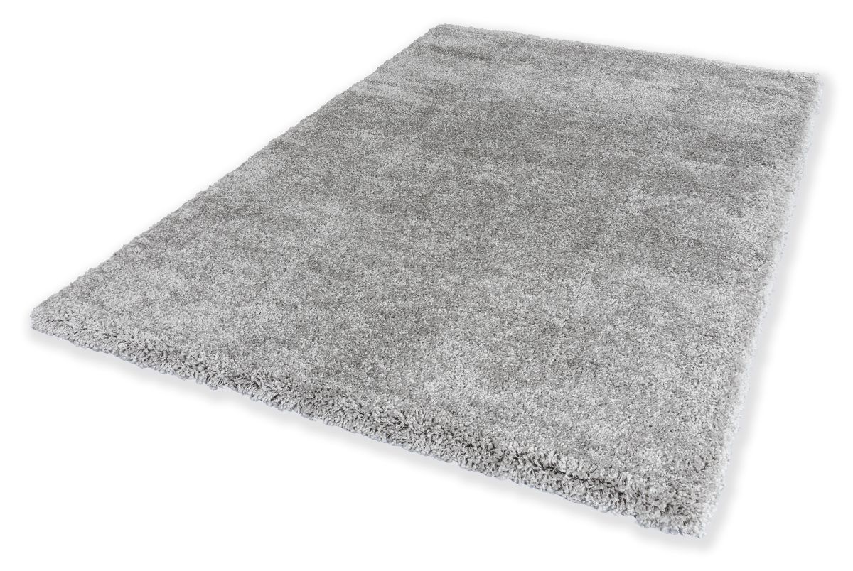 Schöner Wohnen Webteppich Savage silber 67x130