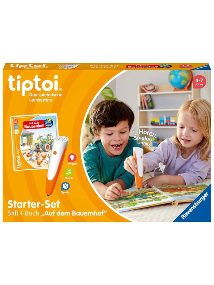 Ravensburger Interaktives Buch tiptoi Starter-Set: Stift und Bauernhof-Buch, 4-7 Jahre günstig kaufen onesize
