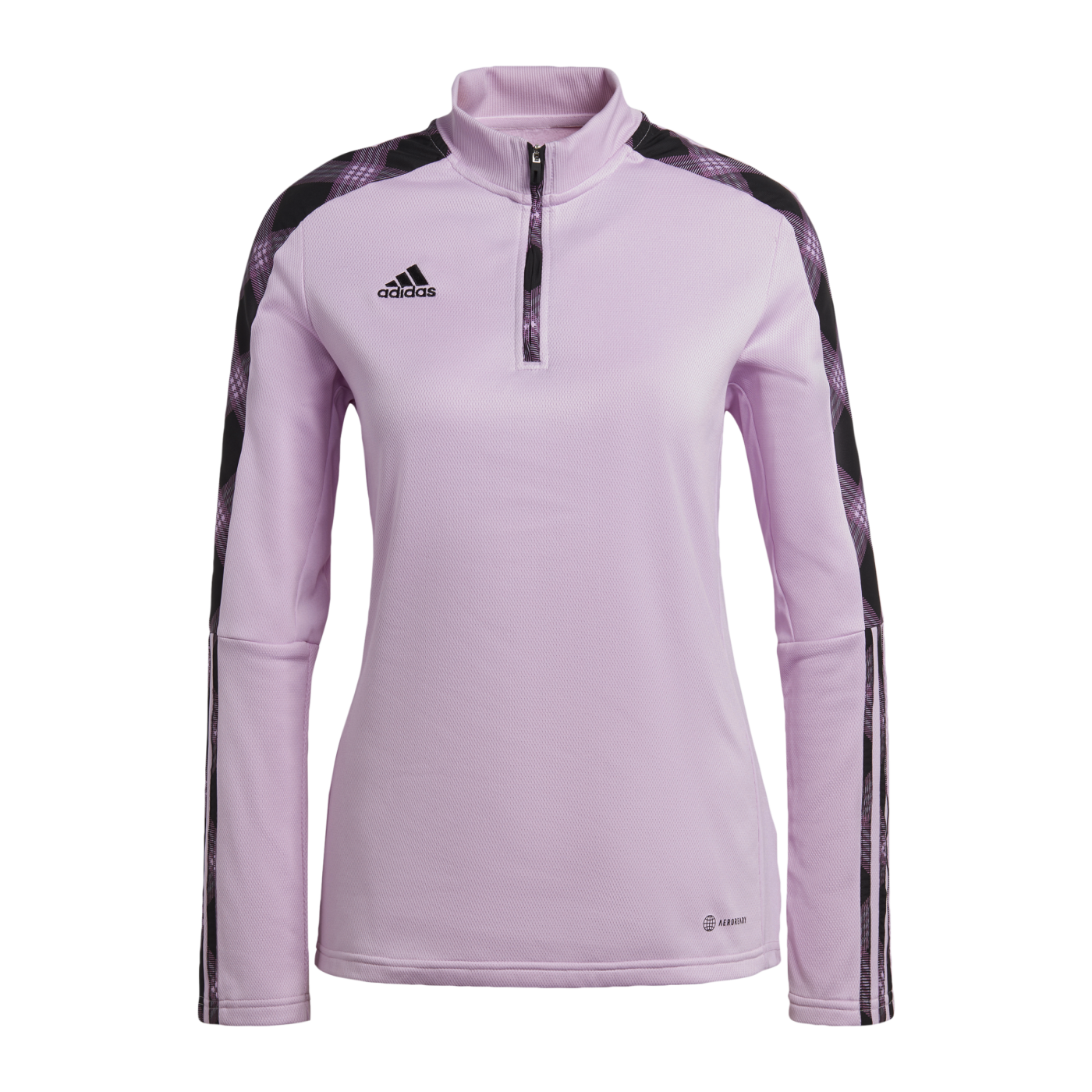adidas Tiro HalfZip Sweatshirt Damen Lila Schwarz