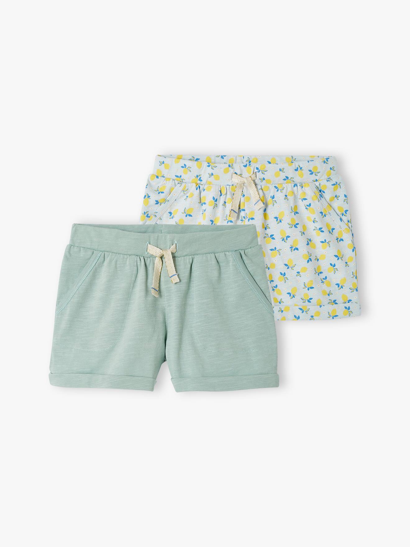 Vertbaudet 2er-Pack Mädchen Shorts Oeko-Tex - pack rosa