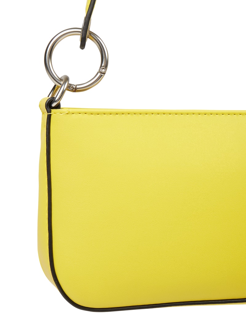 Pochette in Leder-Optik  in gelb