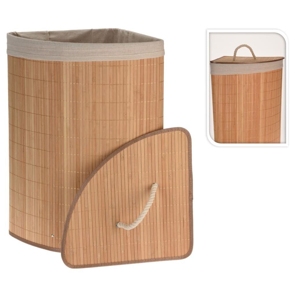 Bathroom Solutions Wäschekorb Eck-Wäschekorb Bambus (1 St)