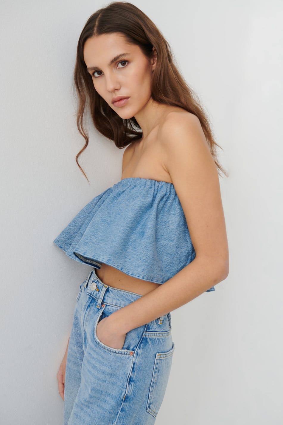 Remade denim top