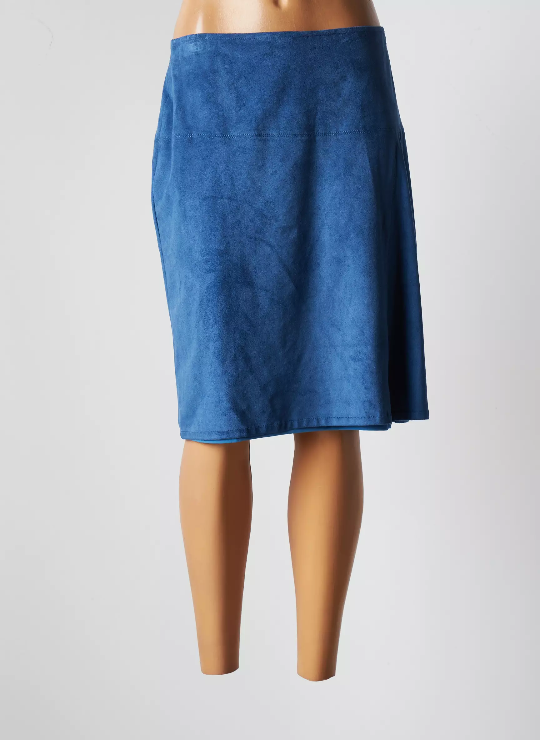 Jumfil Jupes Mi Longues Femme couleur bleu