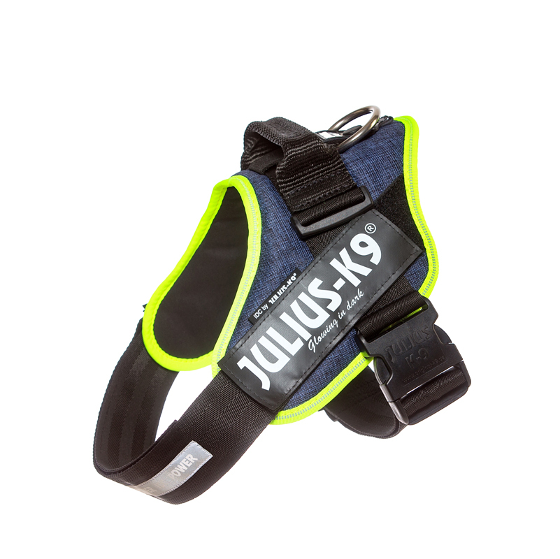 JULIUS-K9 Hundegeschirre JULIUS-K9 IDC Powergeschirr neon mix blau L