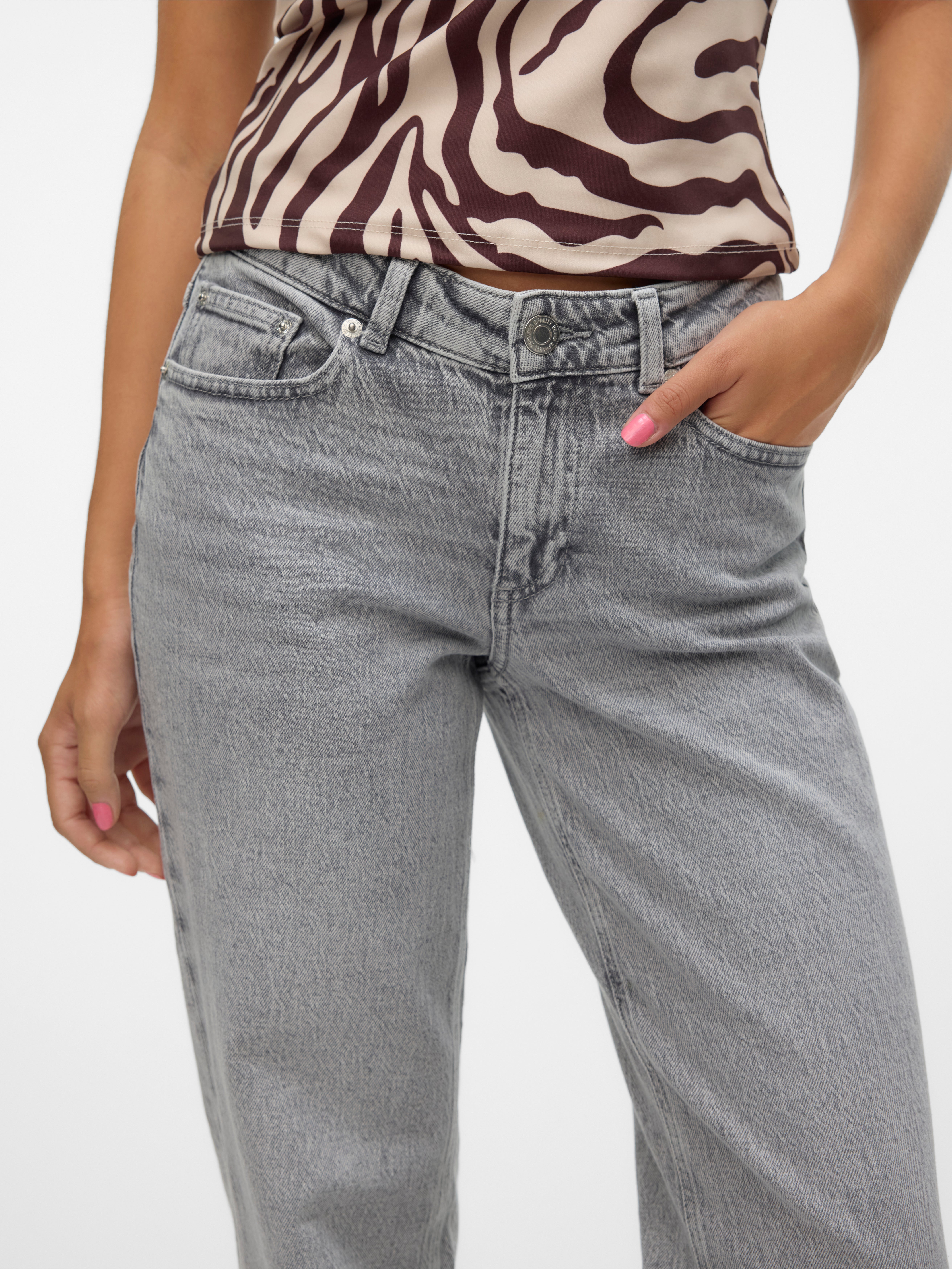 VMJADA Mid Rise Gerade geschnitten Jeans