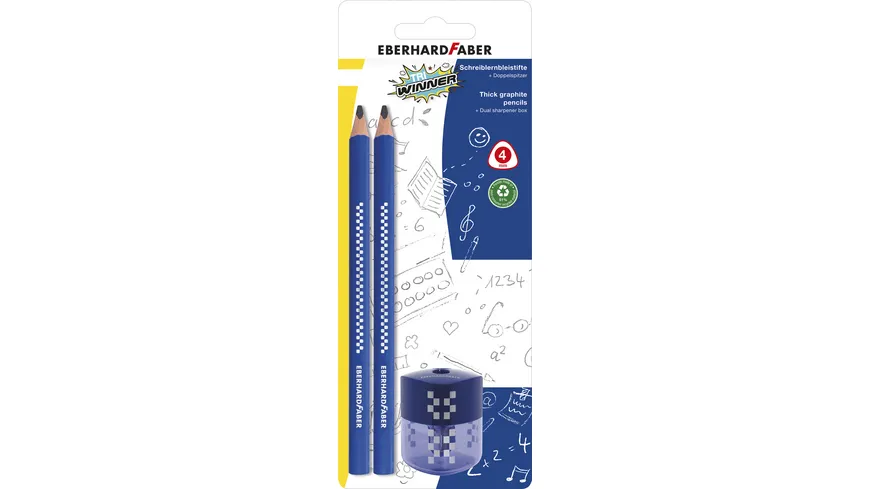EBERHARD FABER TRI Winner Schreiblernbleistift + Spitzer