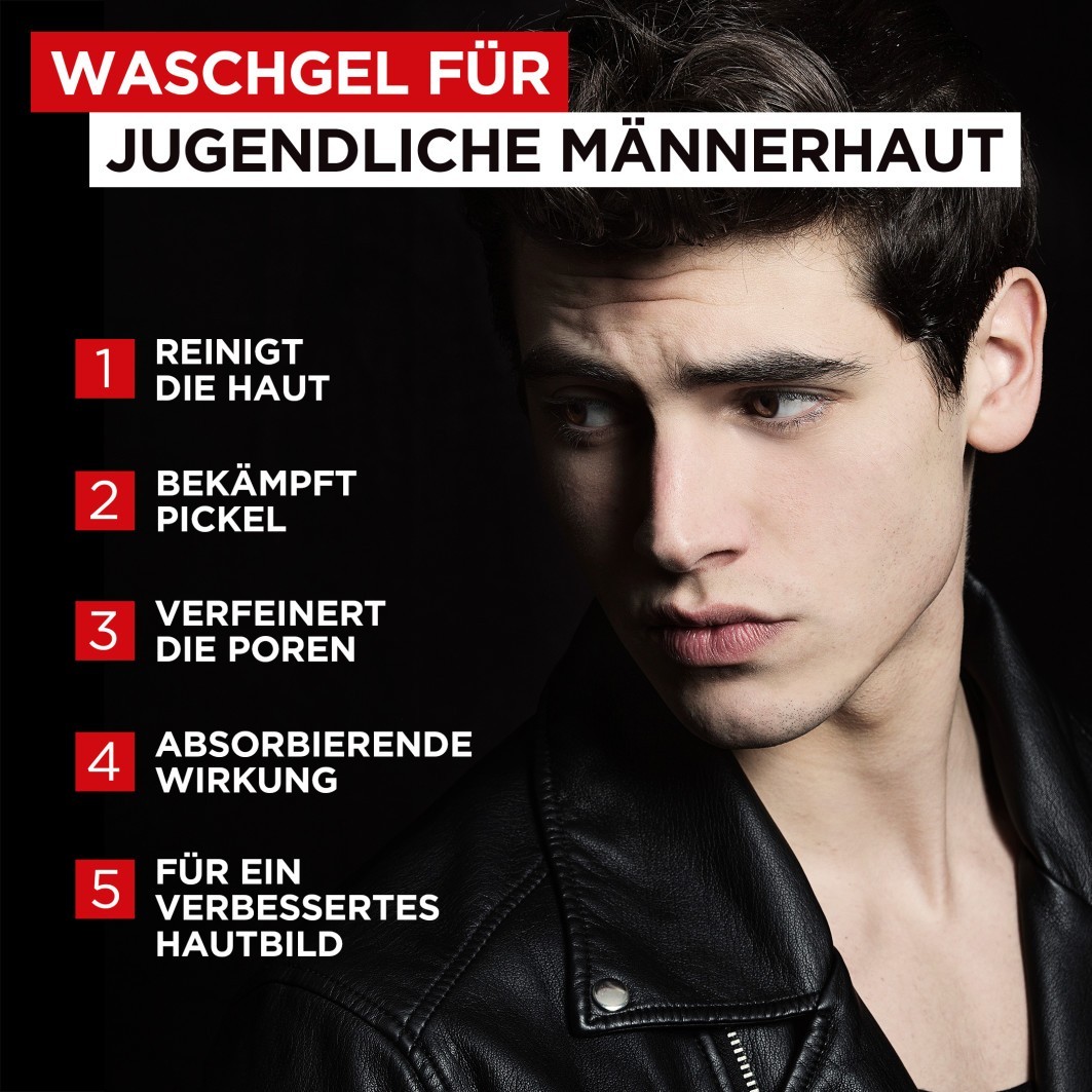Men Expert Pure Carbon Anti-Pickel Tägliches Waschgel