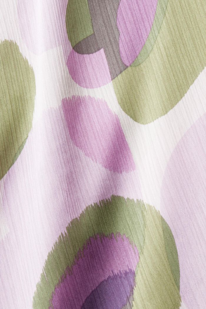 Midikleid in Crinkle-Optik mit Allover-Print