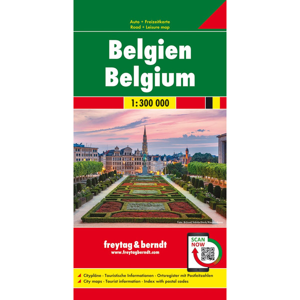 Belgien 1 : 300 000. Autokarte - Straßenkarte