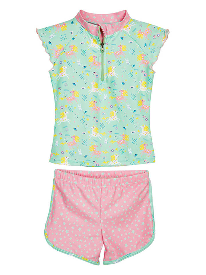 Playshoes 2tlg. Badeoutfit in Mint/ Rosa günstig kaufen