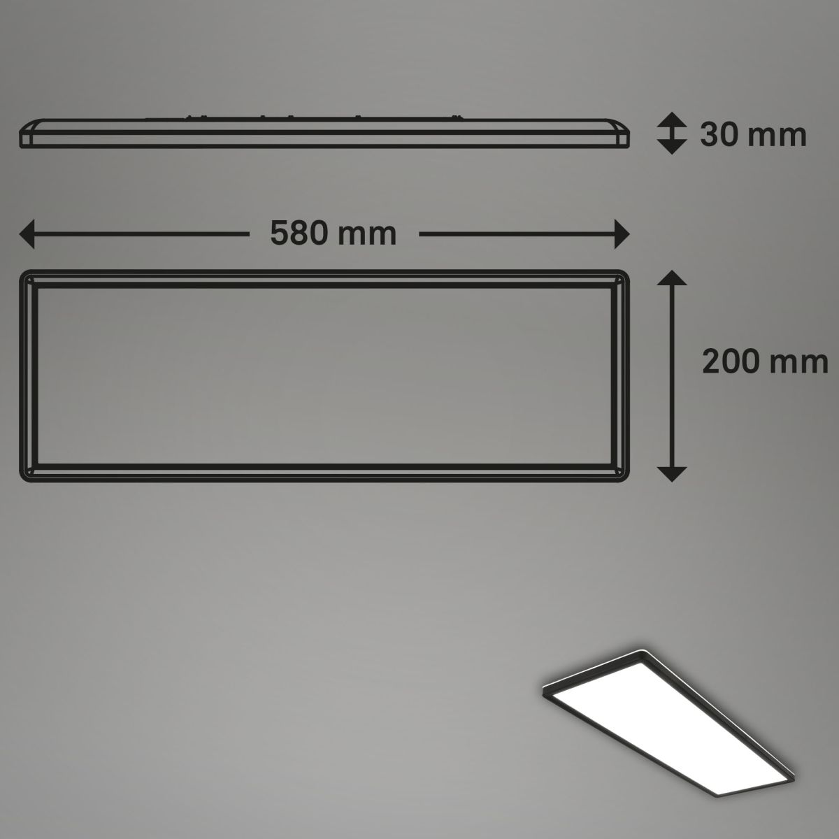 Briloner LED Deckenlampe Slim