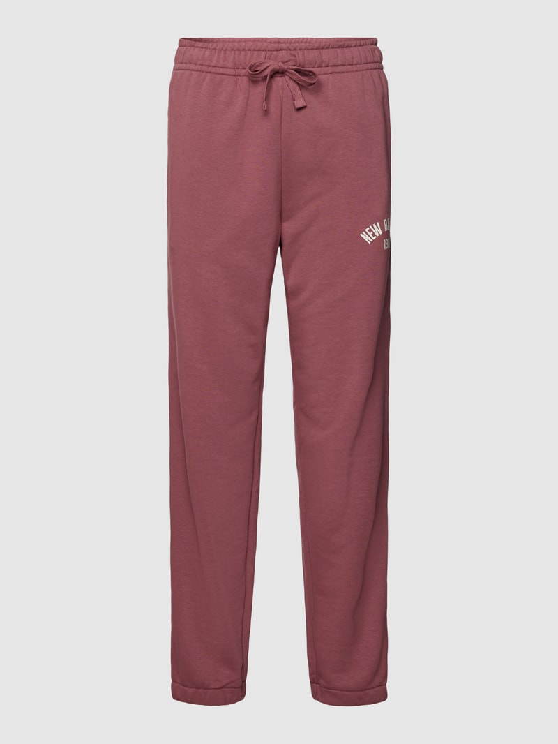 Sweatpants mit Logo-Print Modell 'Essentials Varsity' in dunkelrot