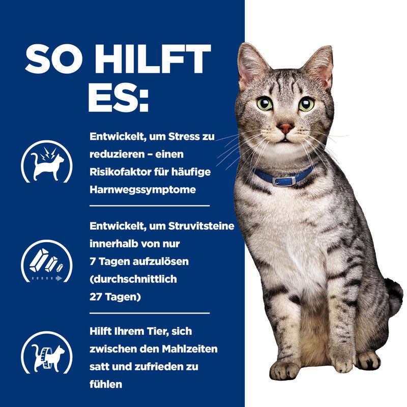 Hill's Urinary Hill's Prescription Diet c/d Urinary Stress + Metabolic mit Huhn 12x85 g
