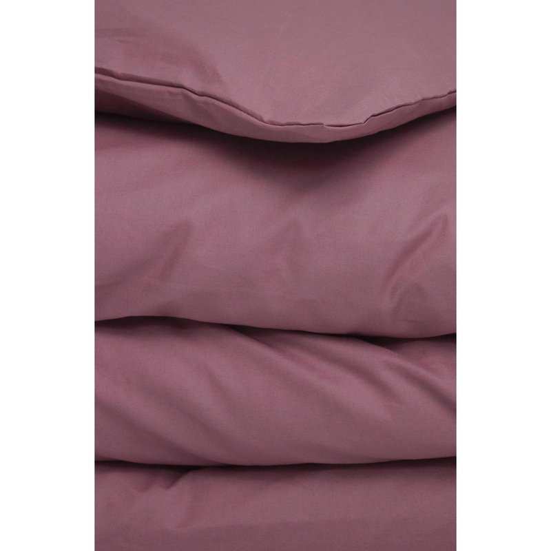 Housse de couette unie en Coton Bio pour lit 1 personne