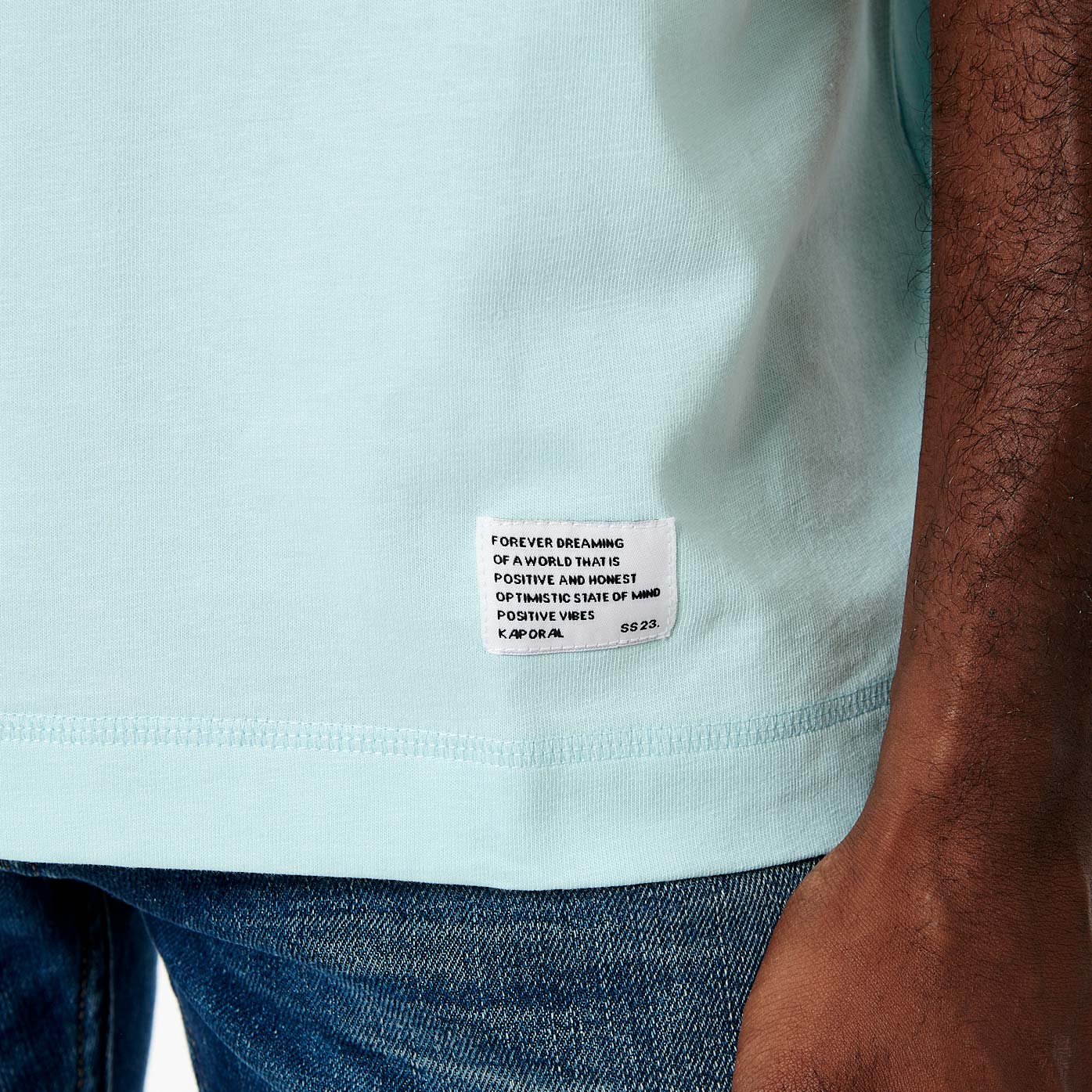 COLEG  T-shirt bleu Homme en 100% coton