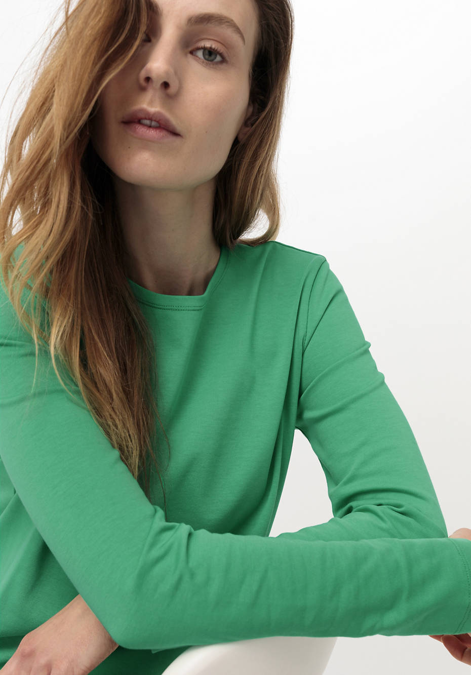 Langarmshirt aus reiner Bio-Baumwolle