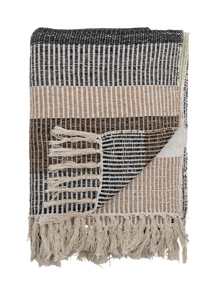 Bloomingville Decke ISNEL Braun mit Streifen 160x130 cm günstig kaufen onesize