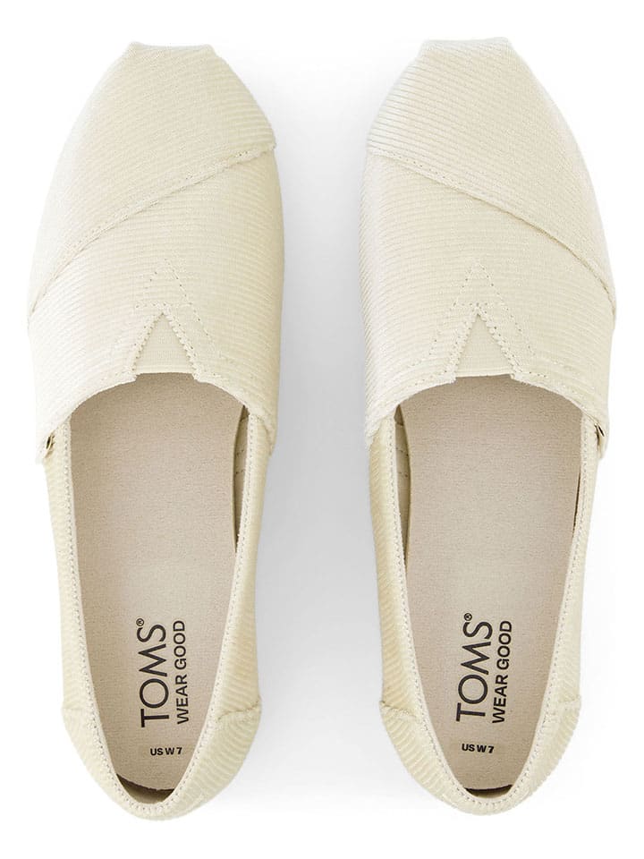 TOMS Espadrilles in Creme günstig kaufen