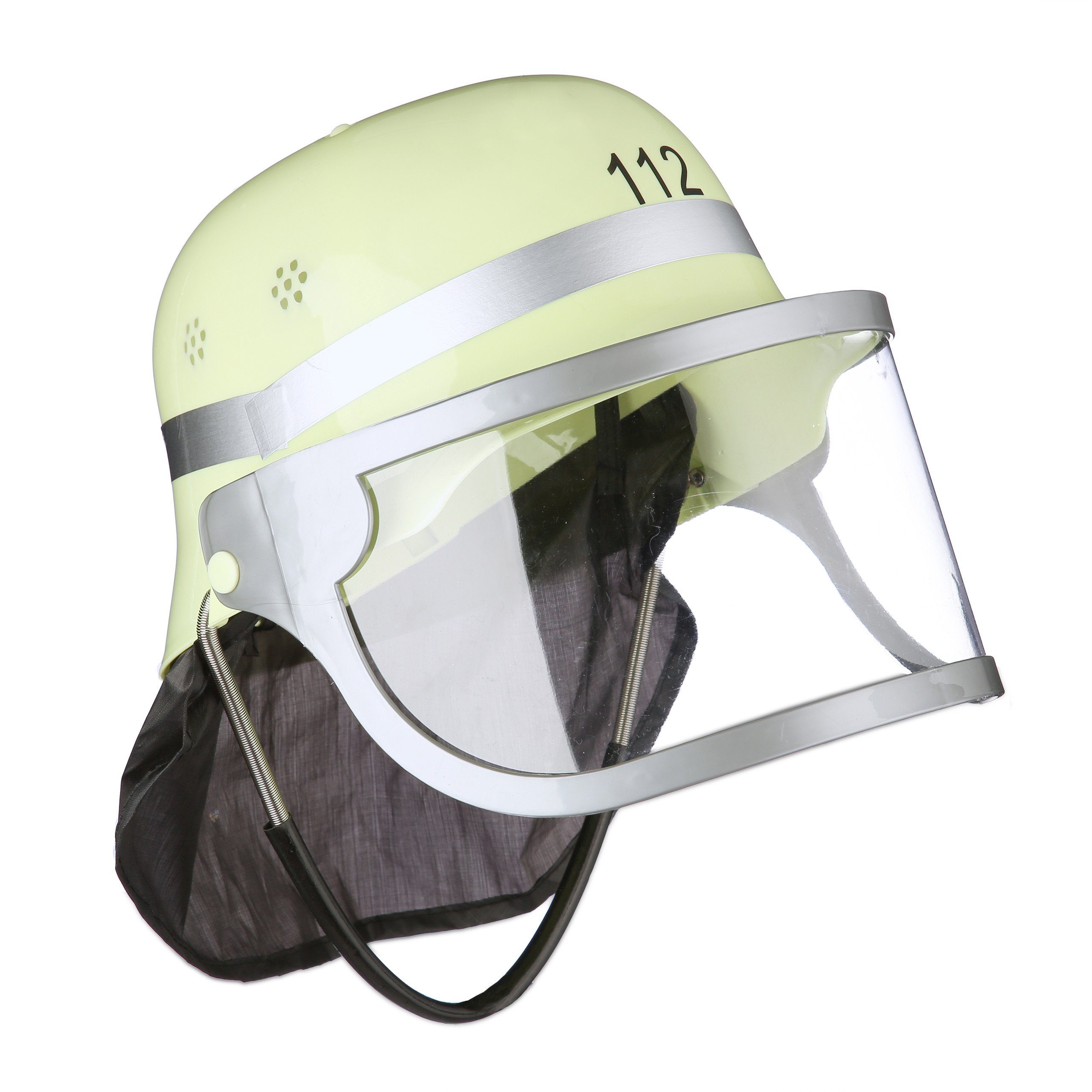 relaxdays Feuerwehrhelm Feuerwehrhelm 