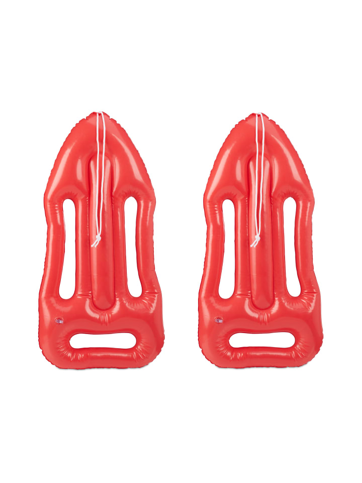 relaxdays 2x Aufblasrettungsboje in Rot günstig kaufen onesize