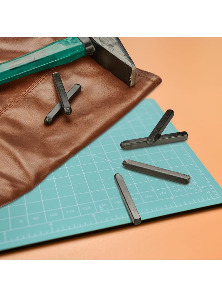 relaxdays 36-tlg. Schlagbuchstaben-Set in Schwarz günstig kaufen onesize