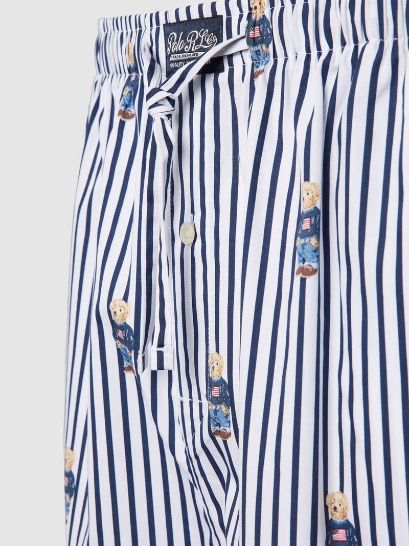 Pyjama-Hose mit Streifenmuster in dunkelblau