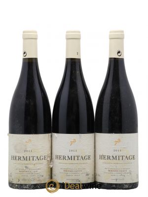 Hermitage Greffieux Bessards (capsule blanche) Bernard Faurie  2011 - Lot de 3 Bouteilles