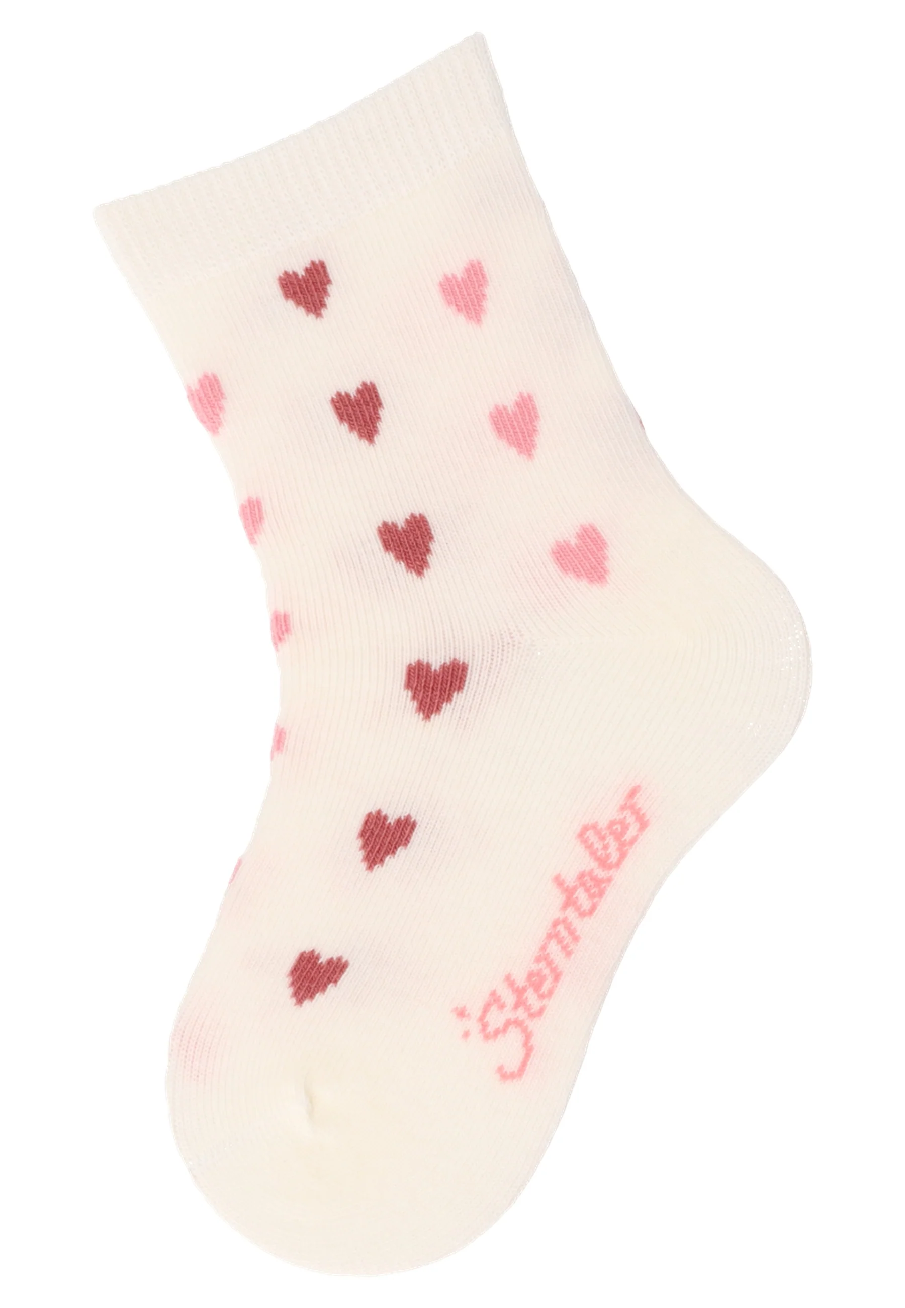 Socken im 6er Pack mit Struktur in mattrosa