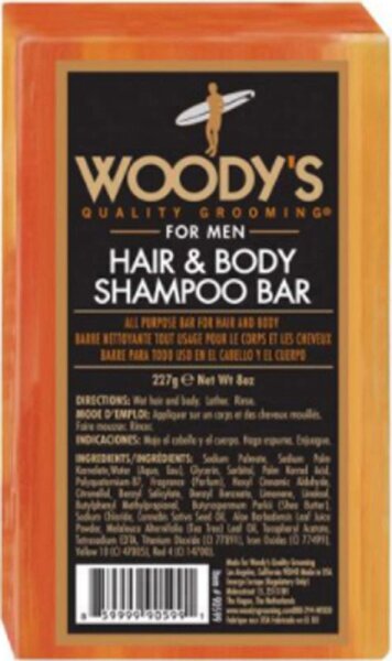 Woody's Hair & Body Shampoo Bar Festes Shampoo