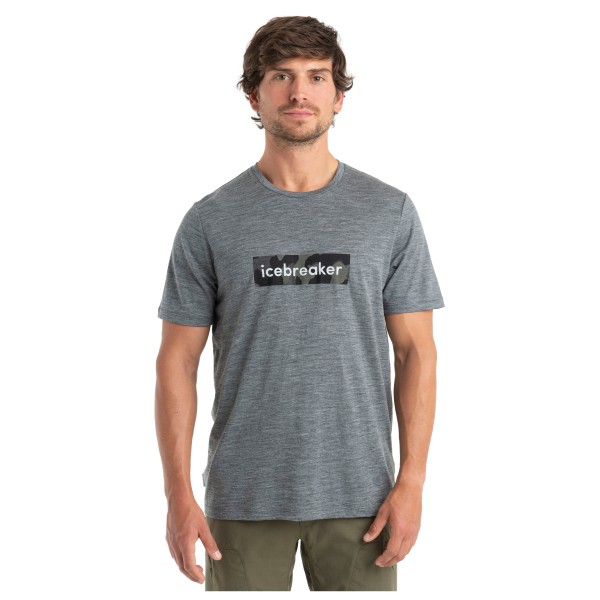 Icebreaker - 150 Tech Lite II S/S Tee Natural Shades Logo - Merinoshirt
