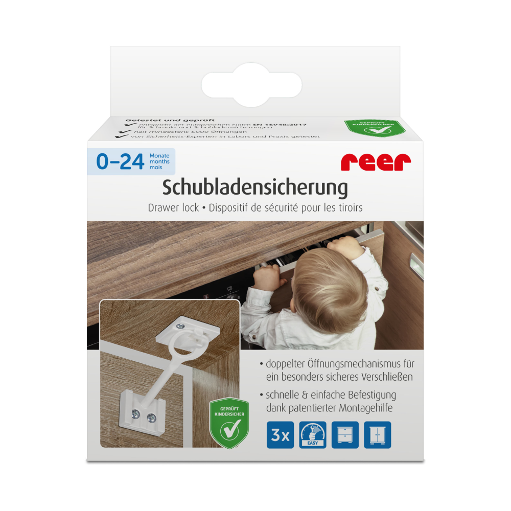 Schrank- und Schubladensicherung