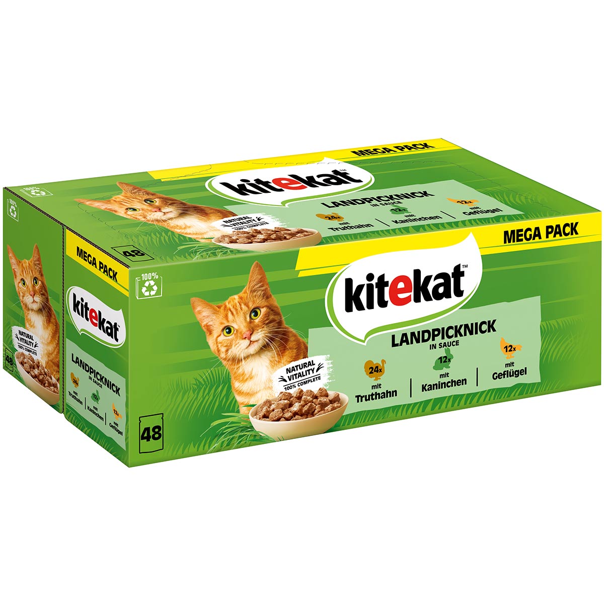 Kitekat Multipack Landpicknick in Sauce 48x85g bei ZooRoyal