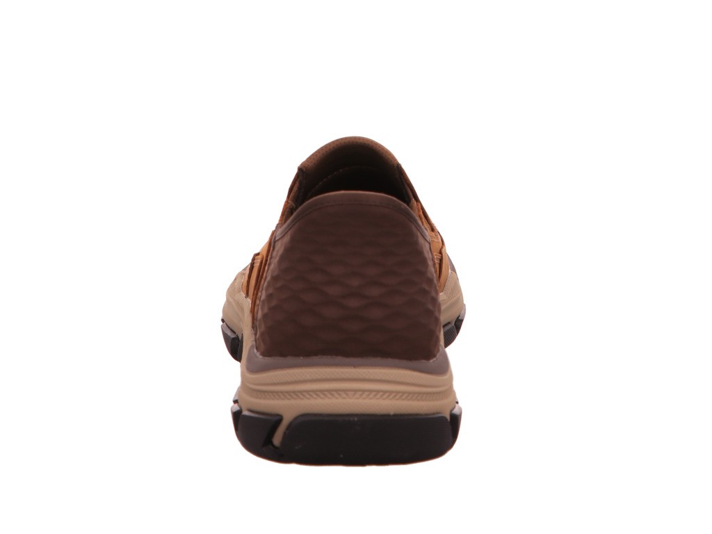 SKECHERS Freizeit Schnürer braun RESPECTED ELGIN